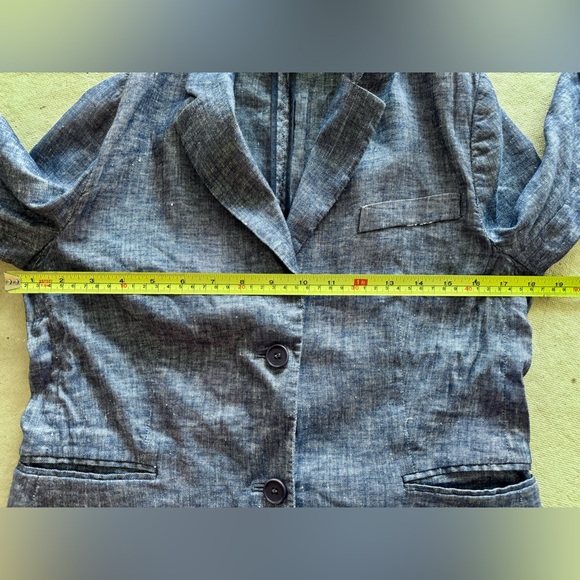 Theory -Linworth B Tierra Wash Jacket, Deep Denim medium 10 - Picture 11 of 15